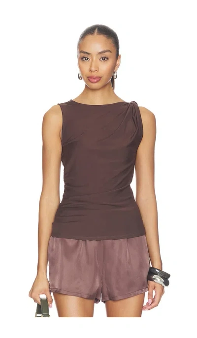 Veronica Beard Otessa Top In Brown