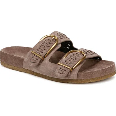 Veronica Beard Paige Buckled Sandals In Taupe