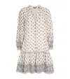 Veronica Beard Belissa Printed Cotton-blend Mini Dress In White