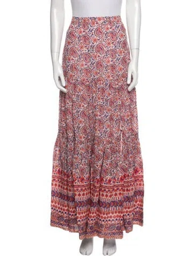 Pre-owned Veronica Beard Paisley Print Long Skirt In Multi