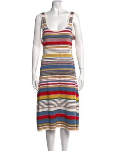 Pre-owned Veronica Beard Paisley Print Mini Dress In White