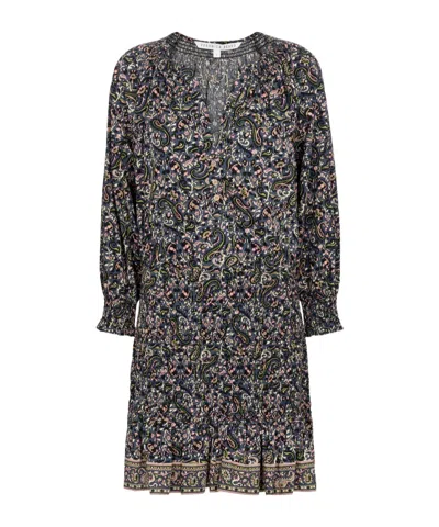 Veronica Beard Paisley Printed Mini Dress In Multi