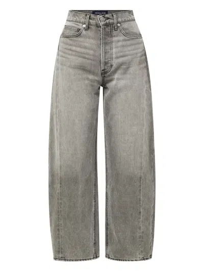 Veronica Beard Panelled Cotton Jeans In Gray