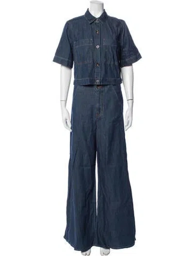 Pre-owned Veronica Beard Pant Set In Blue