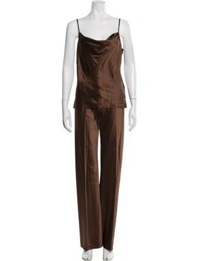 Pre-owned Veronica Beard Pant Set In Brown
