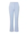 Veronica Beard Tani Flared Trousers In Blue