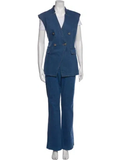 Pre-owned Veronica Beard Pantsuit In Blue