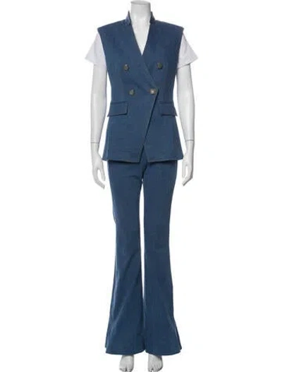 Pre-owned Veronica Beard Pantsuit In Blue