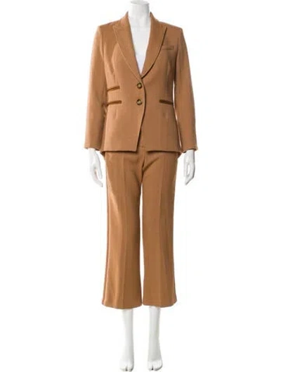 Pre-owned Veronica Beard Pantsuit In Brown