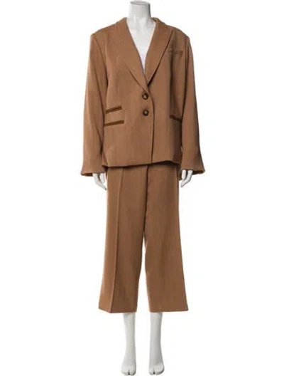 Pre-owned Veronica Beard Pantsuit In Brown