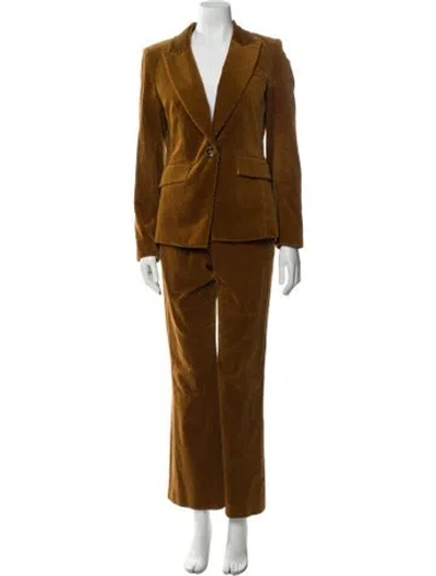 Pre-owned Veronica Beard Pantsuit In Brown