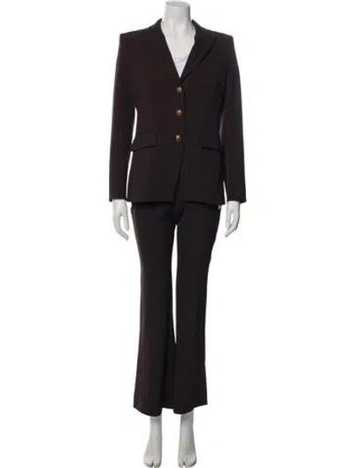 Pre-owned Veronica Beard Pantsuit In Brown
