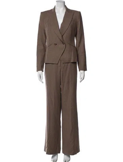Pre-owned Veronica Beard Pantsuit In Brown