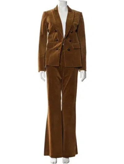 Pre-owned Veronica Beard Pantsuit In Brown
