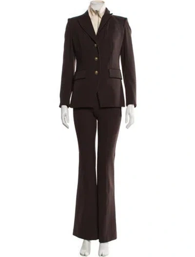 Pre-owned Veronica Beard Pantsuit In Brown