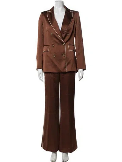 Pre-owned Veronica Beard Pantsuit In Brown