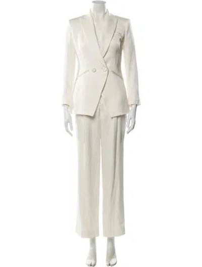 Pre-owned Veronica Beard Pantsuit In Neutral