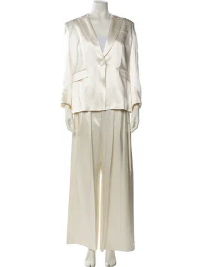 Pre-owned Veronica Beard Pantsuit In Neutral