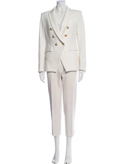 Pre-owned Veronica Beard Pantsuit In White