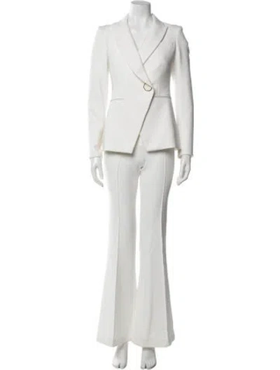 Pre-owned Veronica Beard Pantsuit In White