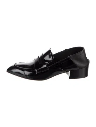 Pre-owned Veronica Beard Patent Leather Loafers In Black