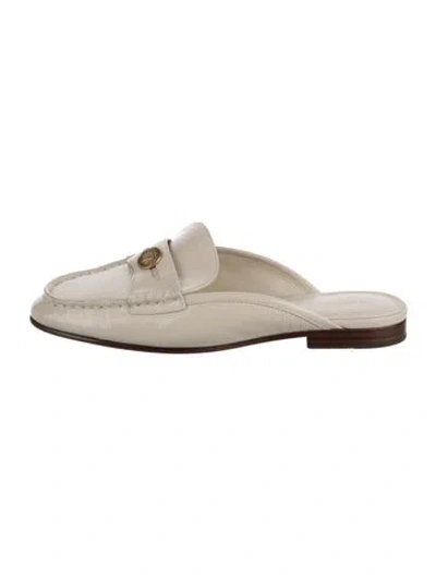Pre-owned Veronica Beard Patent Leather Loafers In Neutrals