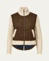 Veronica Beard Patra Mixed-media Jacket In Multi