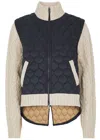 Veronica Beard Patra Shell And Wool-blend Jacket In Navy