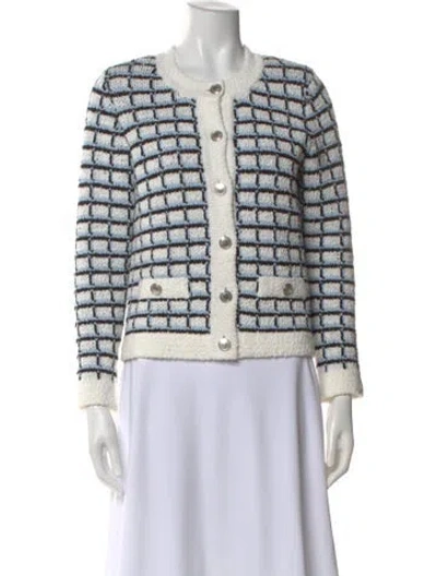 Pre-owned Veronica Beard Patterned Crew Neck Sweater In Multi