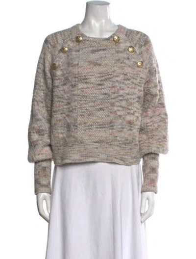 Pre-owned Veronica Beard Patterned Crew Neck Sweater In Neutrals