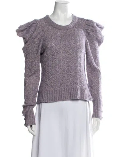 Pre-owned Veronica Beard Patterned Crew Neck Sweater In Purple