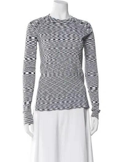 Pre-owned Veronica Beard Patterned Crew Neck Top In Multi