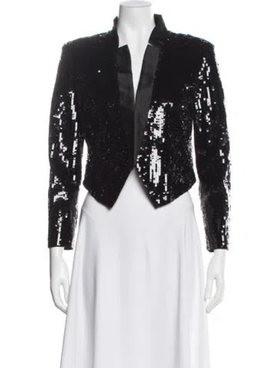 Pre-owned Veronica Beard Patterned Evening Jacket In Black