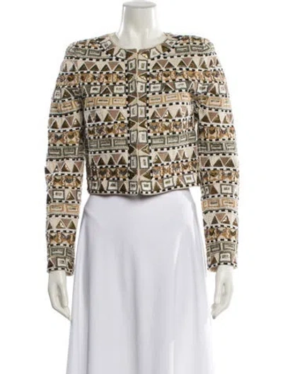 Pre-owned Veronica Beard Patterned Evening Jacket In Multi