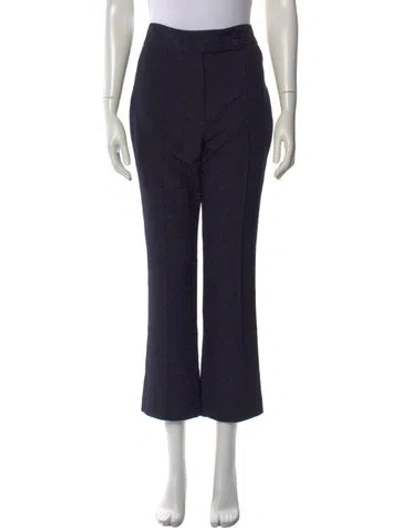 Pre-owned Veronica Beard Patterned Flared Pants W/ Tags In Black