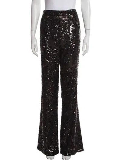 Pre-owned Veronica Beard Patterned Flared Pants W/ Tags In Brown