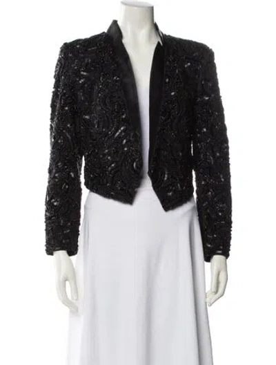 Pre-owned Veronica Beard Patterned Jacket In Black