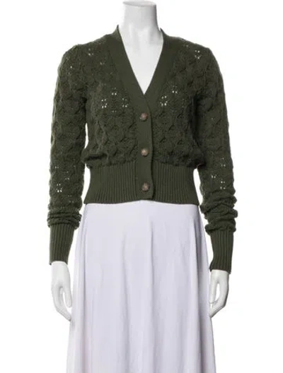 Pre-owned Veronica Beard Patterned Jacket In Green