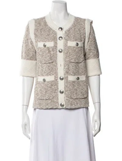 Pre-owned Veronica Beard Patterned Jacket In Neutral