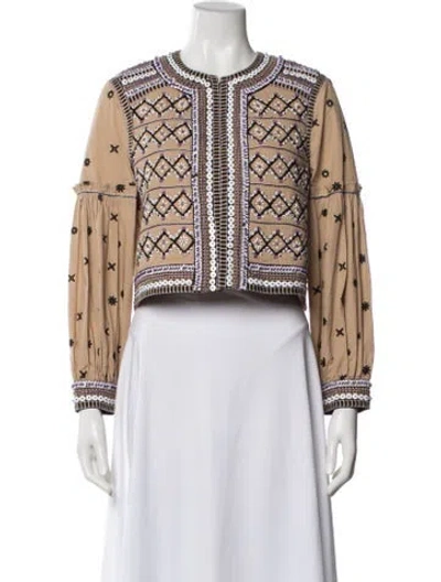 Pre-owned Veronica Beard Patterned Jacket In Neutral