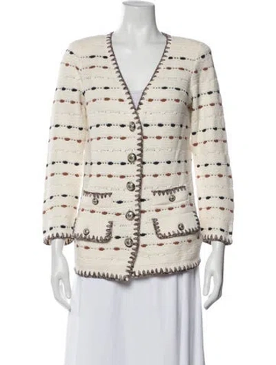 Pre-owned Veronica Beard Patterned Jacket In Neutral