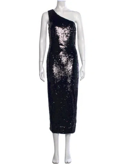 Pre-owned Veronica Beard Patterned Midi Length Dress In Black