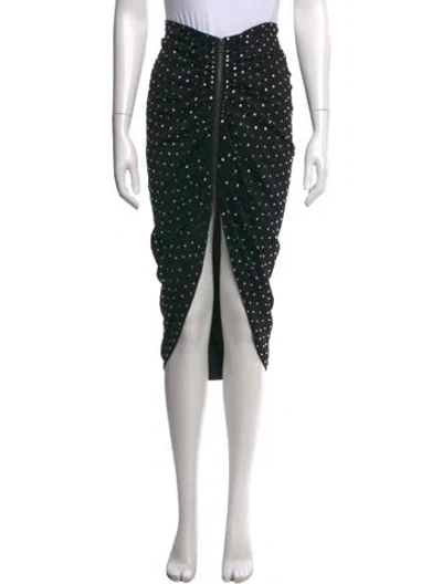 Pre-owned Veronica Beard Patterned Midi Length Skirt In Black