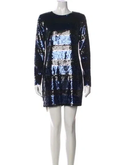 Pre-owned Veronica Beard Patterned Mini Dress In Multi