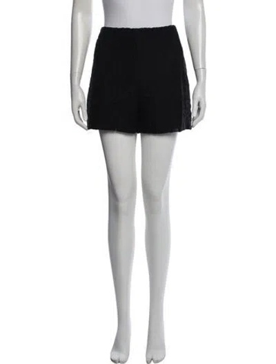 Pre-owned Veronica Beard Patterned Mini Shorts In Black