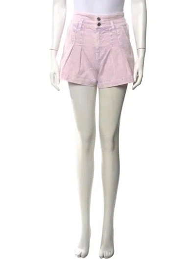 Pre-owned Veronica Beard Patterned Mini Shorts In Purple
