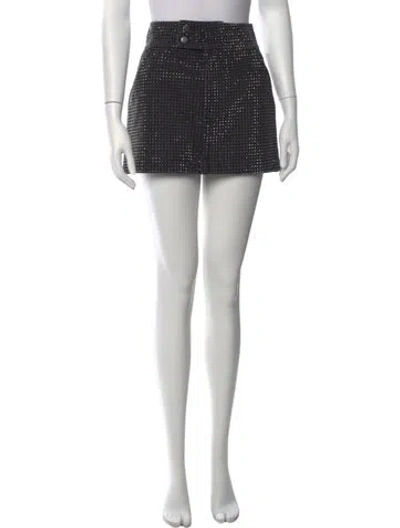 Pre-owned Veronica Beard Patterned Mini Skirt In Blue