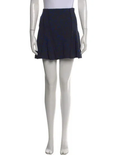 Pre-owned Veronica Beard Patterned Mini Skirt In Multi