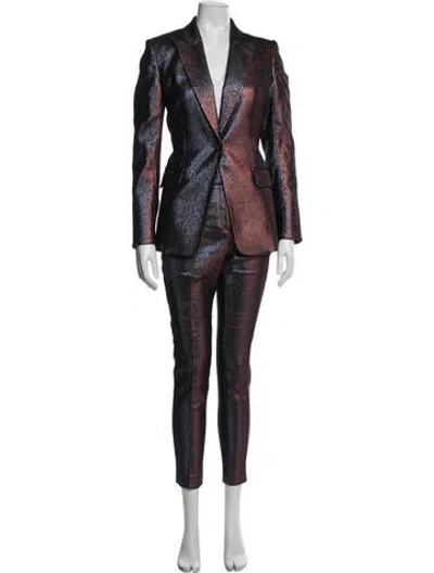 Pre-owned Veronica Beard Patterned Pantsuit In Multicolor