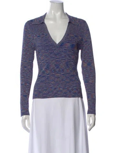Pre-owned Veronica Beard Patterned V-neck Sweater W/ Tags